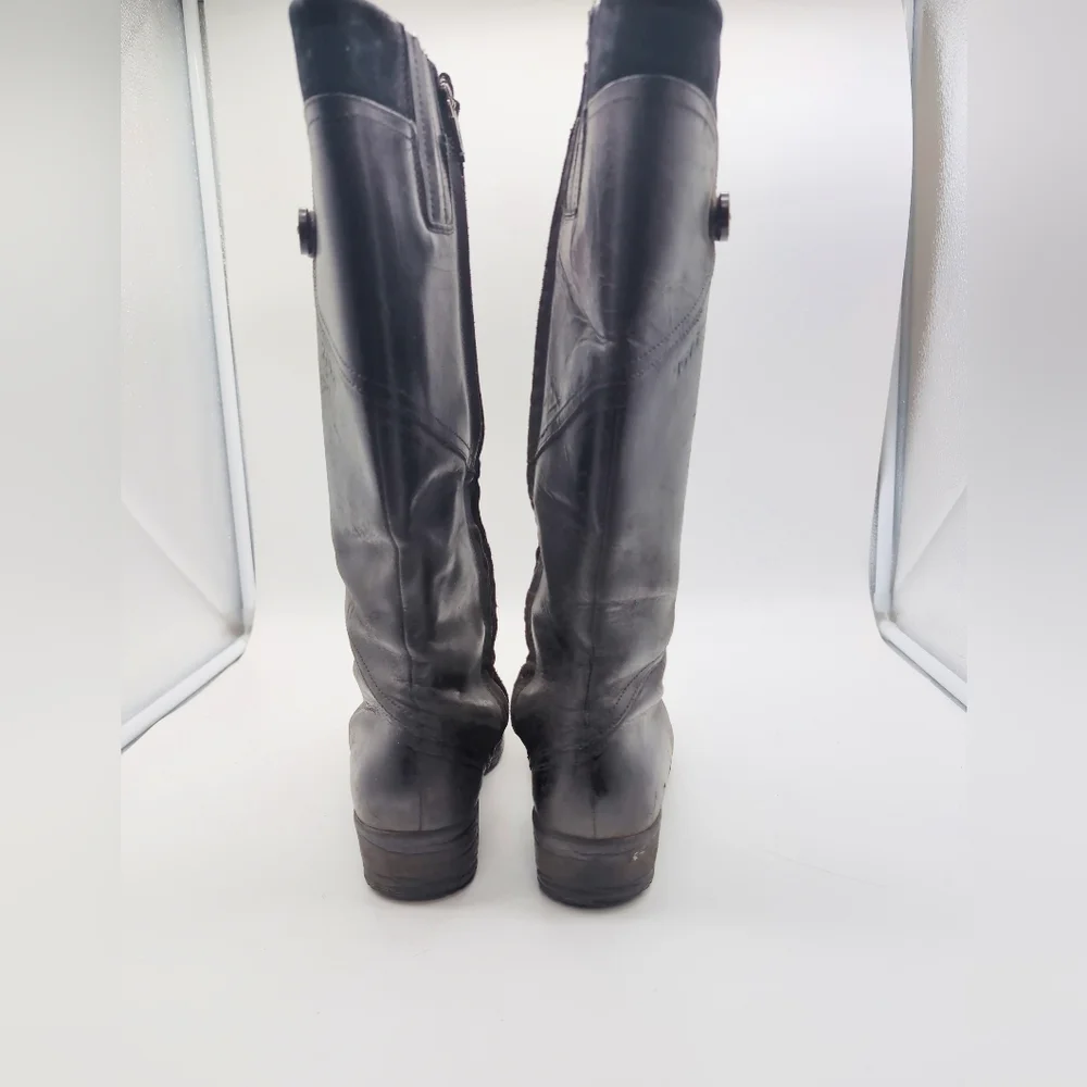 Teva Jade Cove Sz 8.5 Black Leather Knee-High Boots